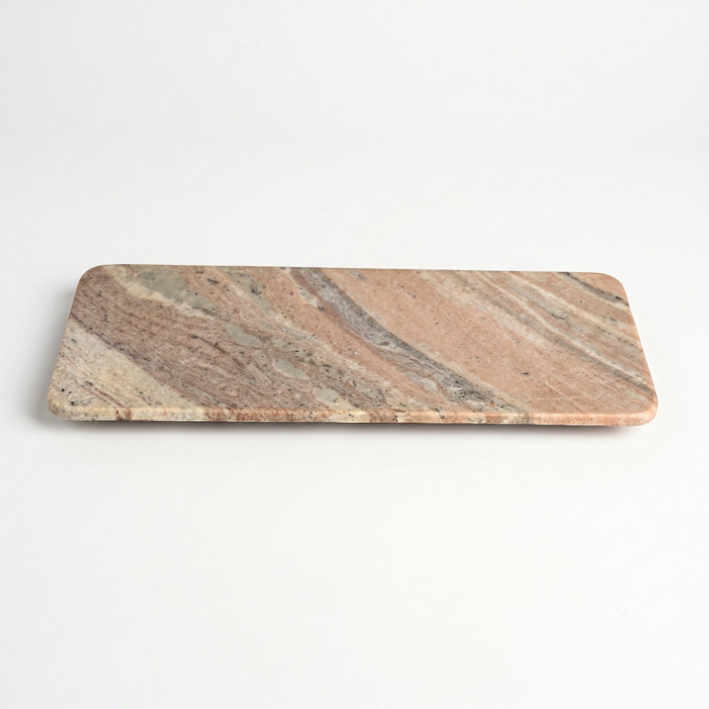 Brown Galaxy Marble Rectangle Tray