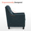 Fauteuil d'appoint Leomar, garniture cloutée-883631758