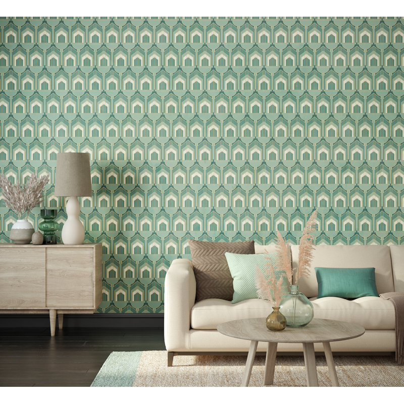 10m x 50cm Matte Wallpaper Roll, Green
