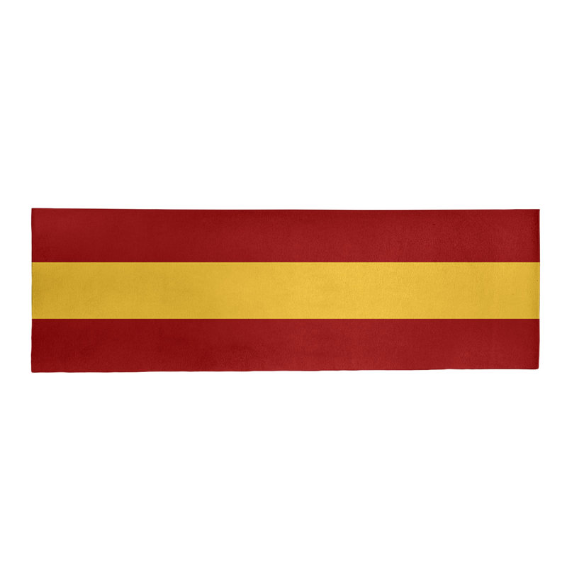 Tapis de zone rouge/jaune, Tapis de couloir 2 pi 6 po x 8 pi