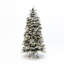 Arbre de Noël artificiel pin enneigé 6 pi avec pommes de pin et base-970487426