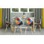 Chaise d'appoint rembourrée en gris / noir