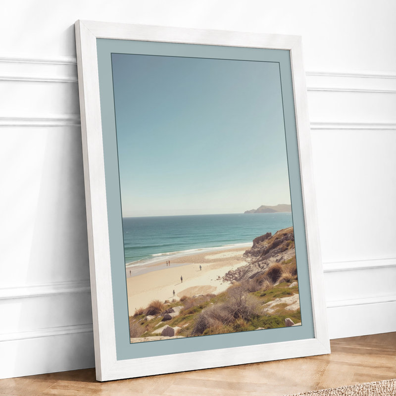 Quiet Morning Coastal - Framed Print, A1 - 84.1 x 59.4 cm, White