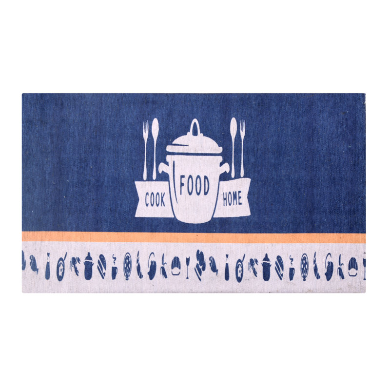Luxurious Woven Cotton Cushioned Thick Kitchen Mat Rug - Anti-Fatigue, Anti-Skid, - 18''X30'', Food