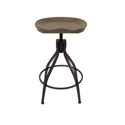 Maurice Upholstered Pine Adjustable Height Counter Stool
