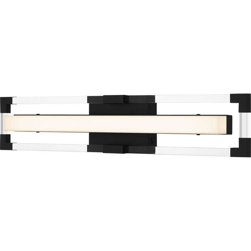 Modine Integrated LED Matte Black Bath Light With CCT Switch