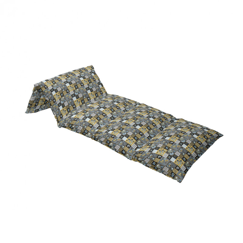 Housse de coussin d'extérieur foncé texturé foncé, H 2 po x l 36 po x P 88 po