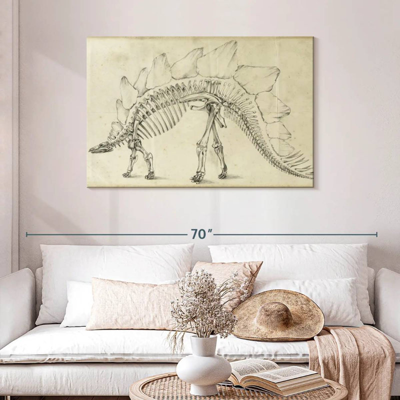 Brampt Dinosaur Study III, H 30 po x l 45 po