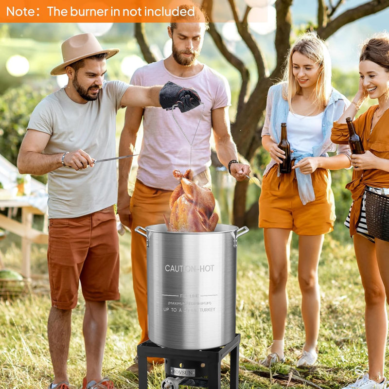 30QT Aluminum  Seafood Boil Pot