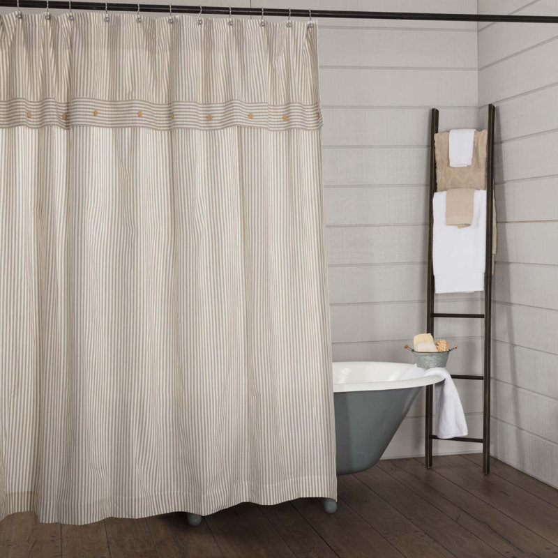 Rideau de douche 100% coton Beverlin
