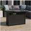 25" H x 42" W steel outdoor fire pit table with lid
