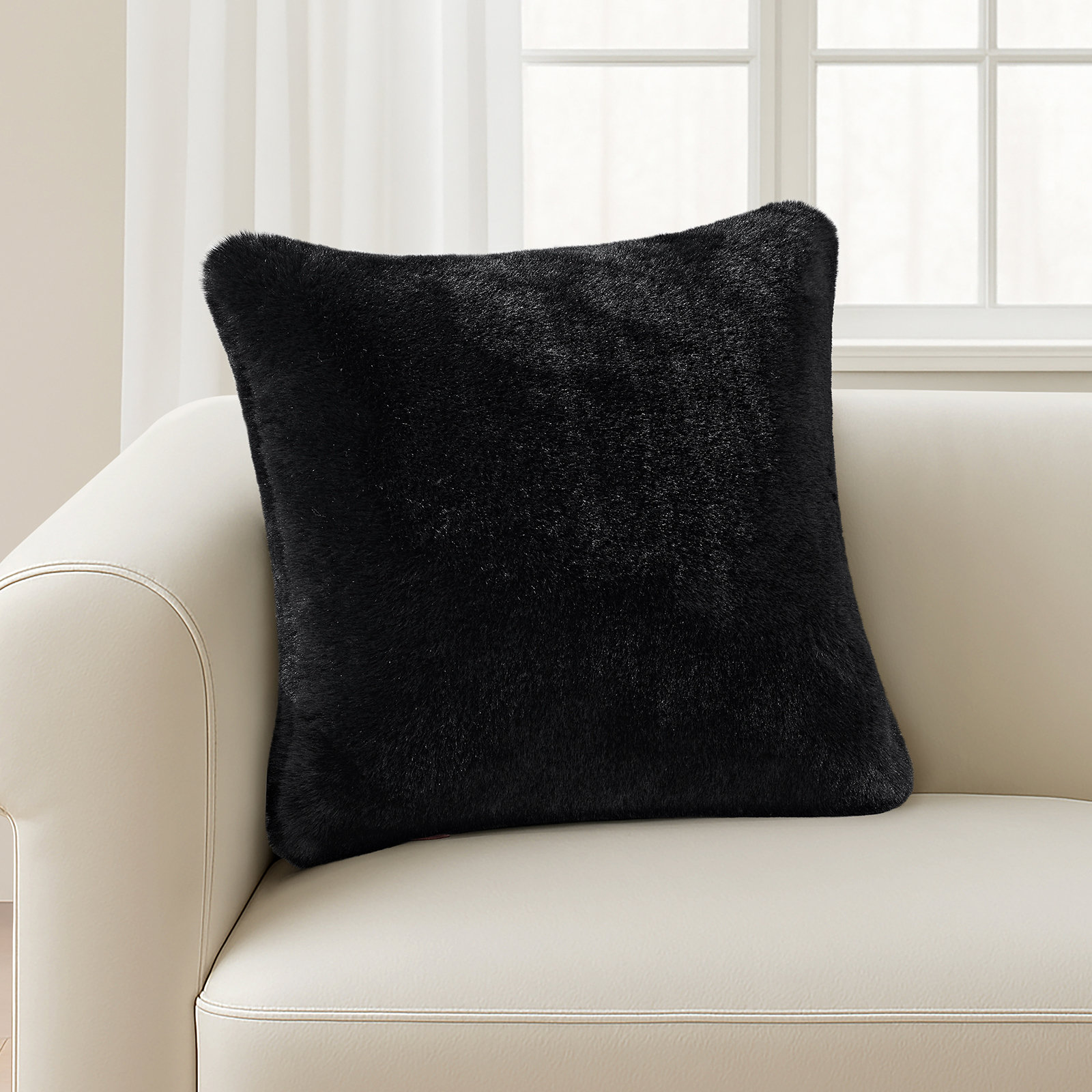 EverGrace 20" x 20" Pillow Cover, Square 20", Stormy Blue Mink