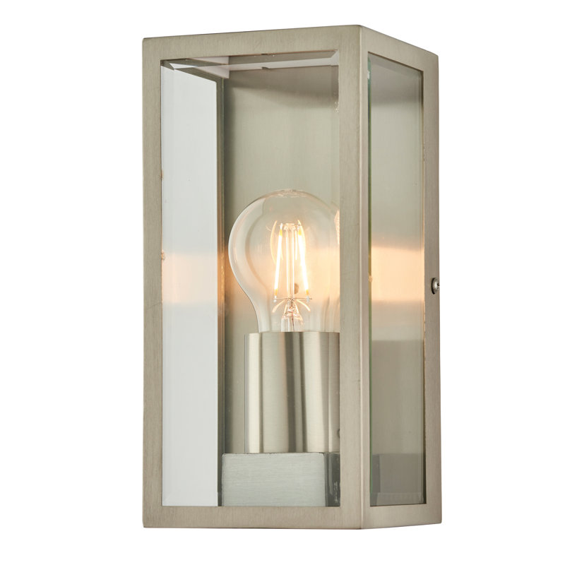 Hudnall 23.5cm H Outdoor Flush Mount, Brushed Stainless Steel