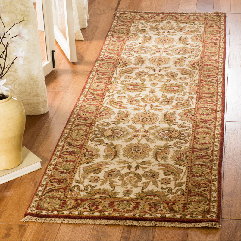 Tapis oriental en laine Magill, Tapis de couloir 2 pi 6 po x 12 pi