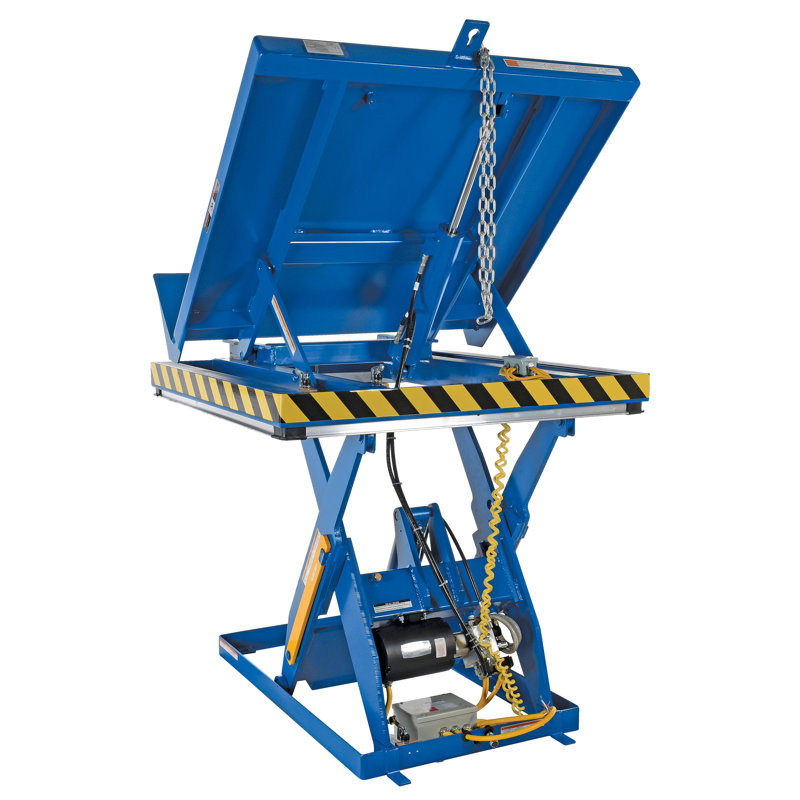 Scissor Lift Table, 23" H x 48" W x 56" D
