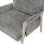 Chaise d'appoint Modern Home avec tissu en chenille, structure en bois massif et coussins réversibles pour une assise confortable-245166306