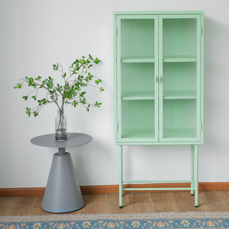 Armoire de rangement à 3 tablettes de 27,68 po de largeur, Vert