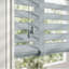 Faux Wood Venetian Blinds with Fabric Tape, Moisture-Resistant Horizontal Slats & Cord Control for Windows-70077836-70077858