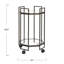 Chariot-bar en métal à 2 niveaux Octagon
