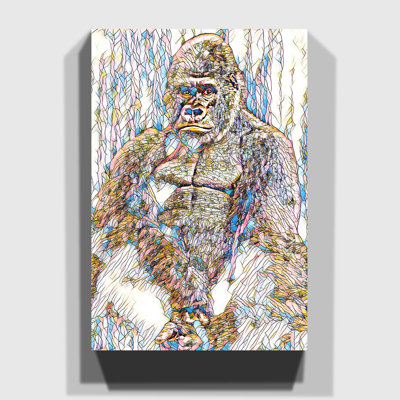 Silverback Gorilla - Wrapped Canvas