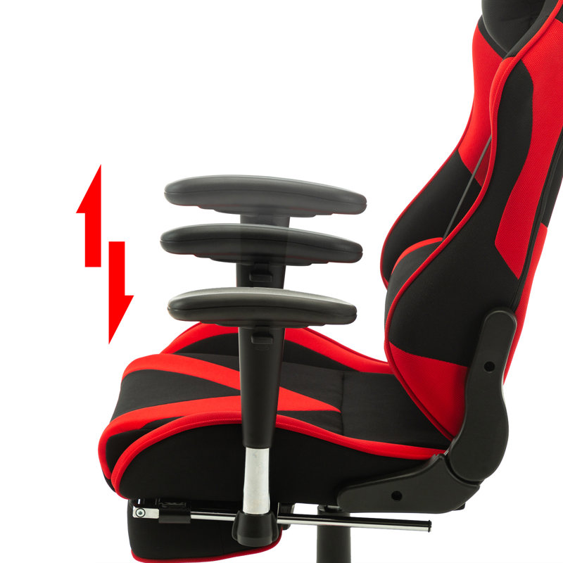 Inbox Zero PC & Racing Game Chair, Red