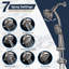 Pomme de douche à glissière combinée à 7 réglages et système de douche à main à deux réglages Slide Spa-62268330