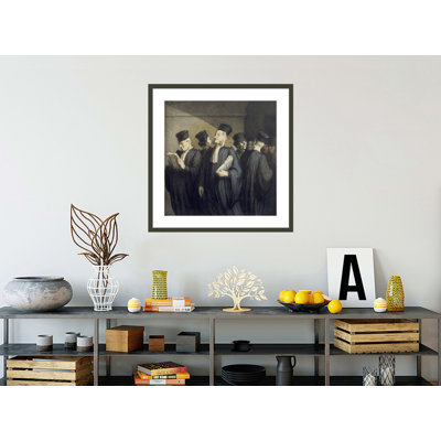 «Avant l'audience» par Honoré Daumier, impression giclée sur cadre