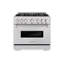 ZLINE 36" Classic Gas Range w/ Convection Oven in Stainless Steel w/ 6 Brass Burners-1137320337