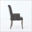Chaise rembourrée d'appoint en chenille avec pieds courbés en bois massif-133234517-133234518