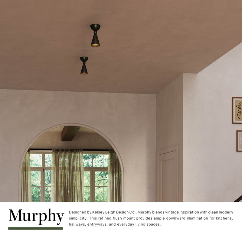 Murphy 1 - Light Semi Flush Mount, Antique White