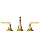 Tone Widespread Bathroom Sink Faucet, Three-Hole Bathroom Faucet with Clicker Drain, 1.2 GPM