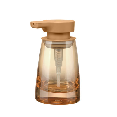 AVA Soap Dispenser - Black Glass with Black Pump