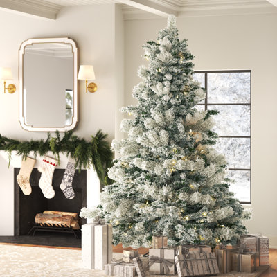Kinsey Flocked Alaskan Artificial Christmas Tree