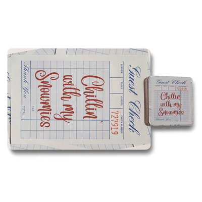 Limited Artisan Woodback Placemat And Coaster Set
