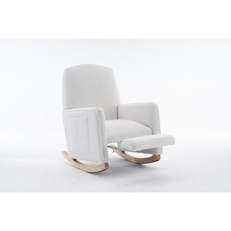 Chaise berçante Teddy, Ivoire