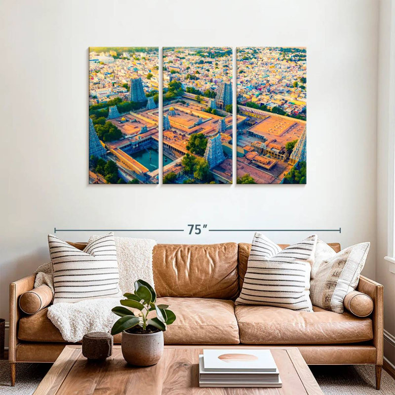 Adella Meenakshi Temple Complex, 36" H x 57" W
