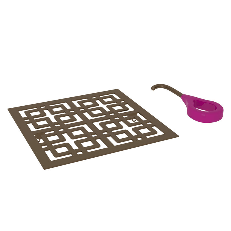 Weave Decorative Drain Cover, English Bronze