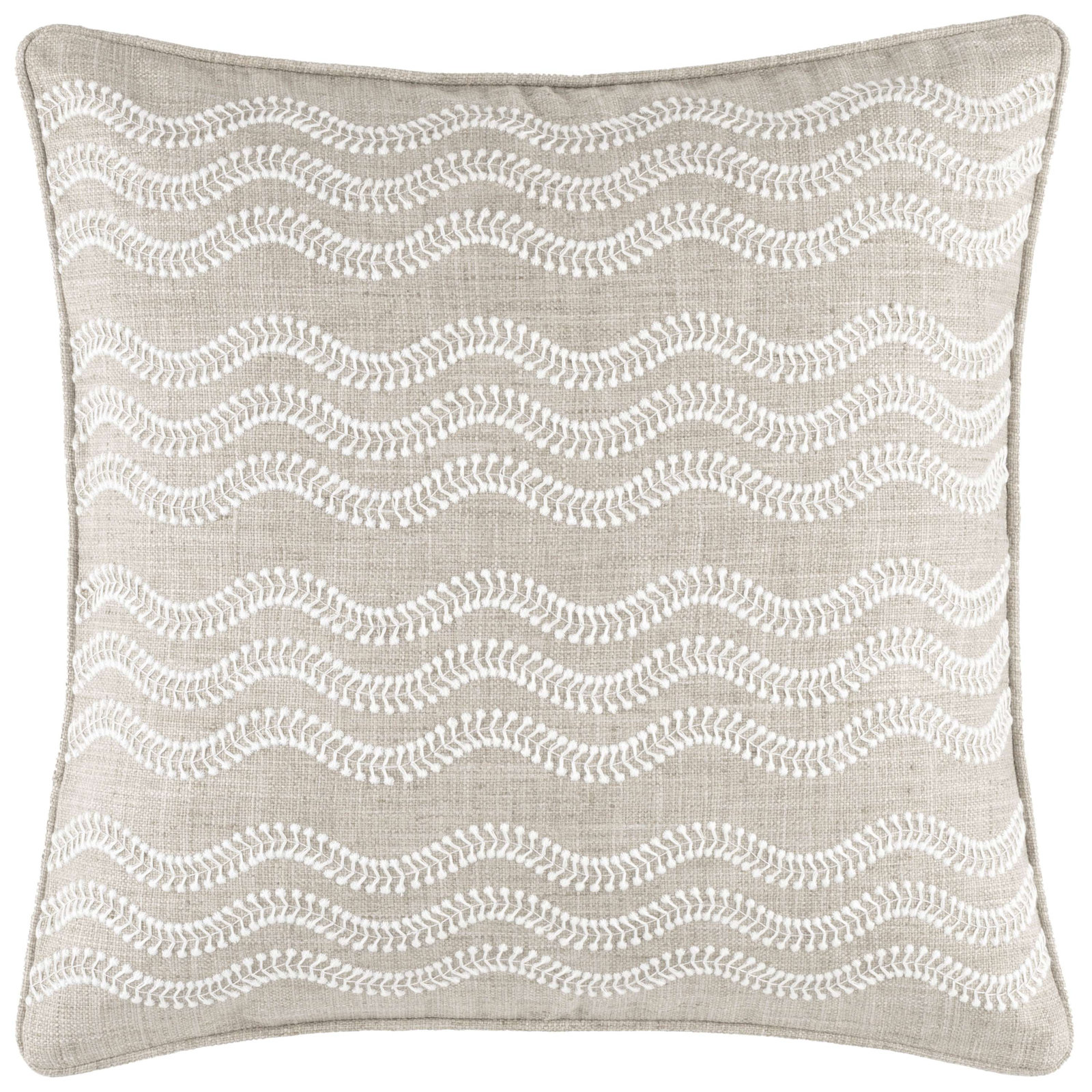 Scout Embroidered Indoor/Outdoor Pillow Cover, Gray