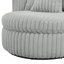 Fauteuil demi-tonneau surdimensionné très moelleux et ultra-moelleux