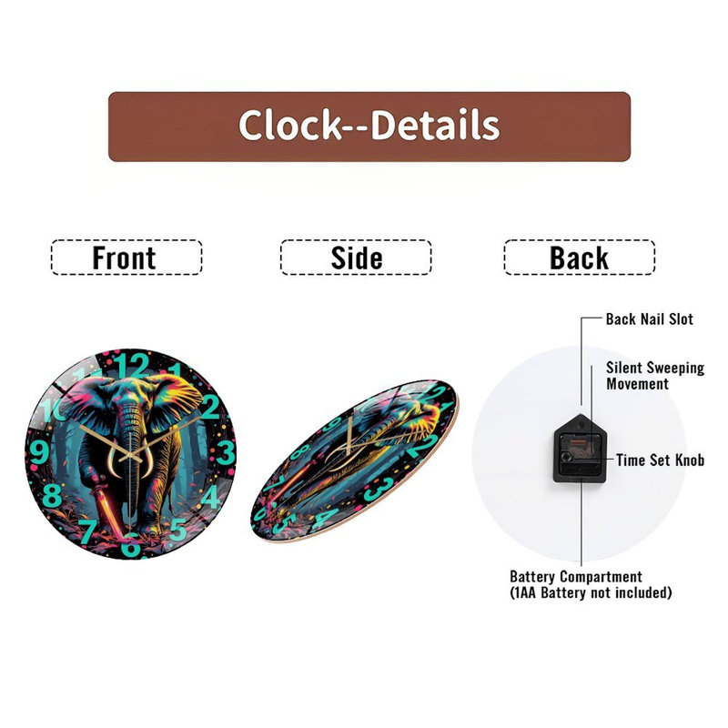 Horloge murale 12 po