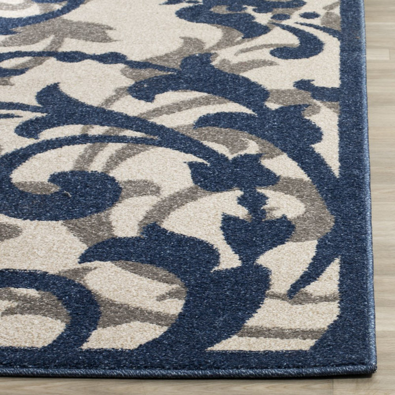 Aalt Performance Floral Rug, Square 7'