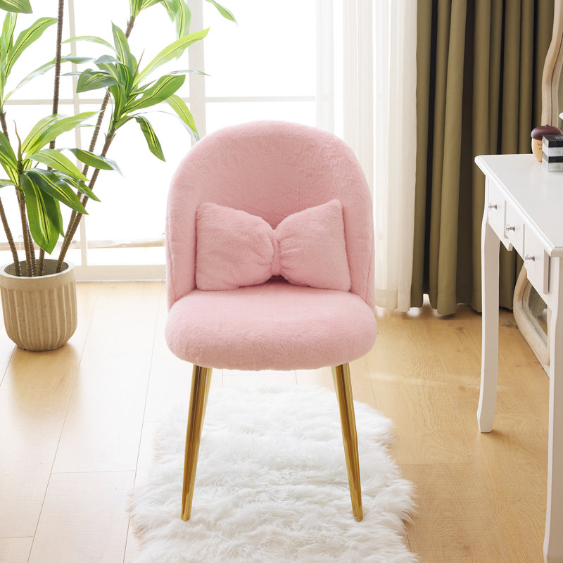 21.26'' W Make-Up Chair, Pink