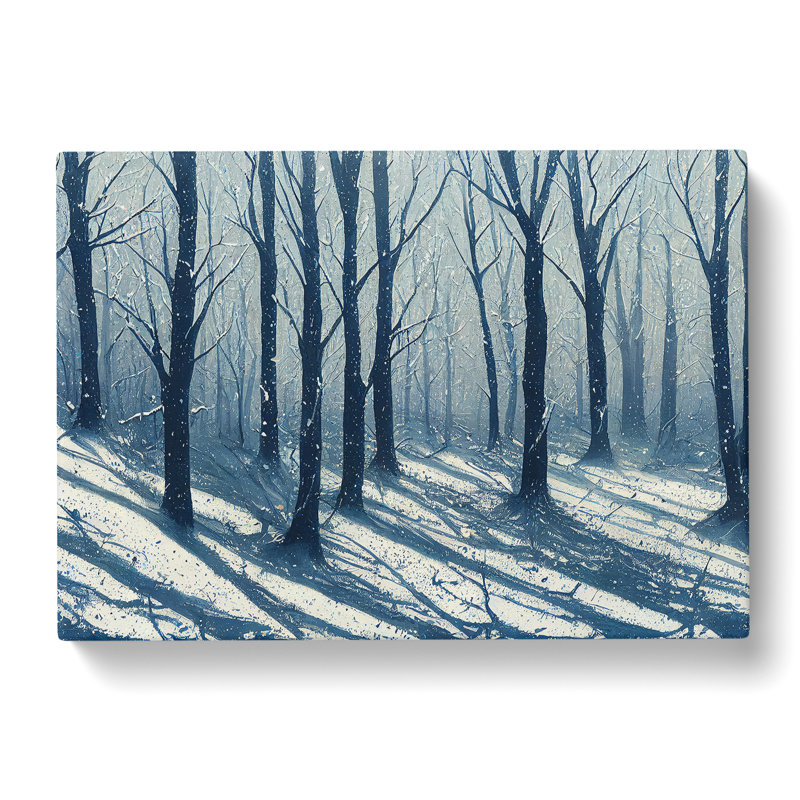 Painted Winter Forest Vol.5 - Wrapped Canvas, 40cm H x 60cm W x 3cm D