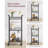 Bar Cart, Home Bar Serving Cart, Small Bar Cart With 3-T...