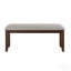 Banc de chenille foncé 1pc