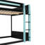 Lit superposé en bois avec bureau Adella, éclairage RVB et chargement USB-959625824