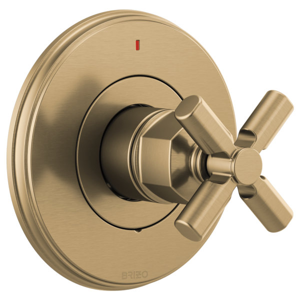 Invari™ Pressure Balance Valve Only Trim, Luxe Gold, Cross