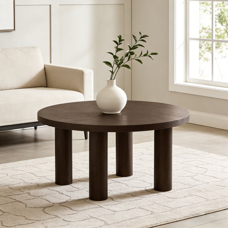 Solid Wood Four Leg Coffee Table 90x90cm