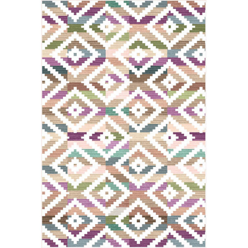 Luxurious Velvet Area Rug (4.6 x 7.2 ft), 100% Antibacterial Fabric, Non-Slip Cotton Backing, Pile Height: 0.4 in | Machine Washable, 3D Digital Print Design | Perfect for Living Room & Bedroom Decor, Soft & Durable