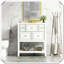 Meuble-lavabo simple autoportant en bois massif avec tiroirs en céramique-367163572